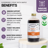 Organic Elderberry Syrup with Maple