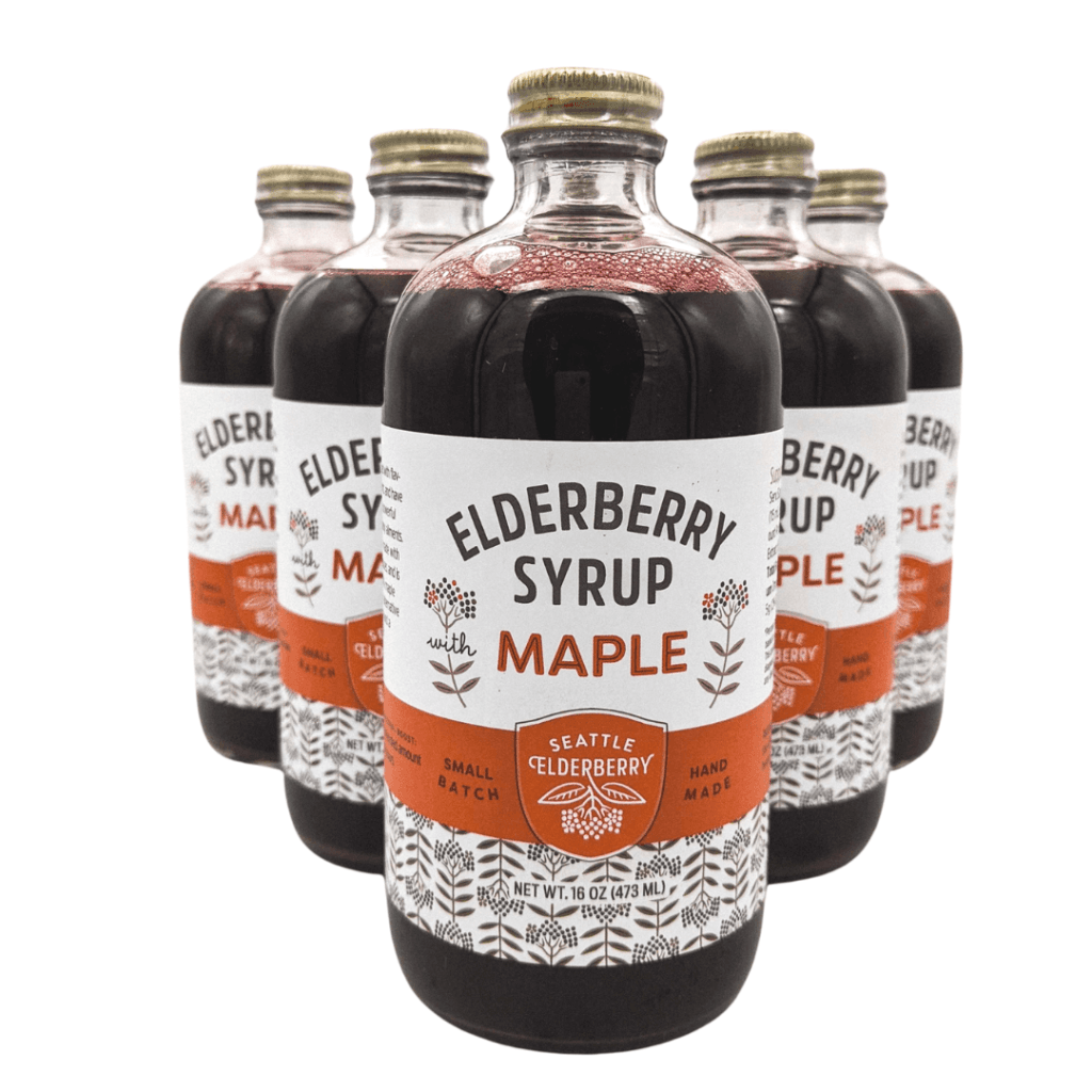 Whole Foods Maple 6 Pack - Seattle Elderberry, organic elderberry syrup