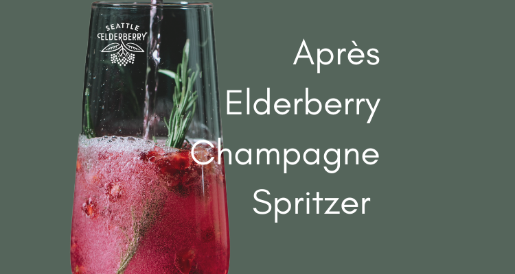Apres Elderberry Champagne Spritzer for New Year