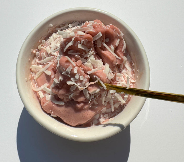 elderberry ice cream in the pint