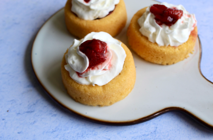 strawberry shortcake on a plate 