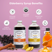 Organic Elderberry Syrup Two Pack