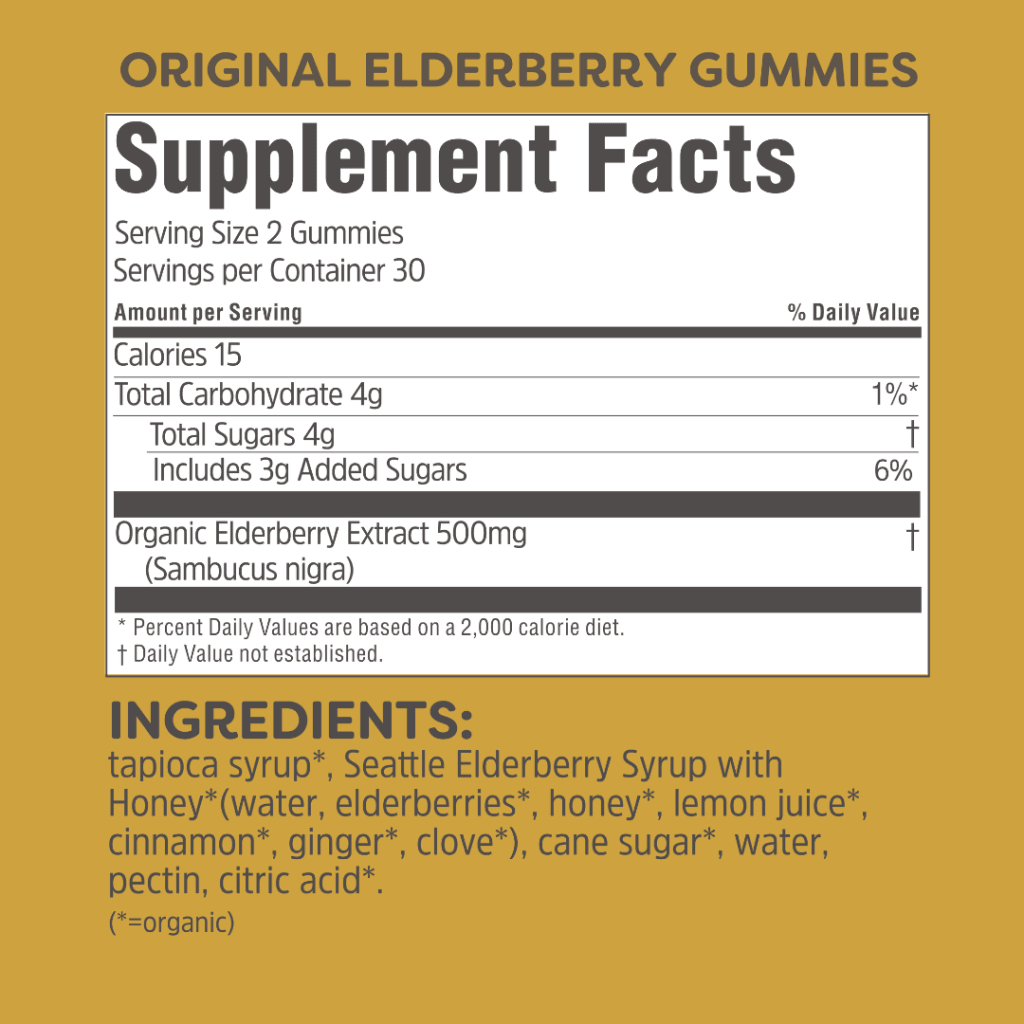 Organic Elderberry Gummies