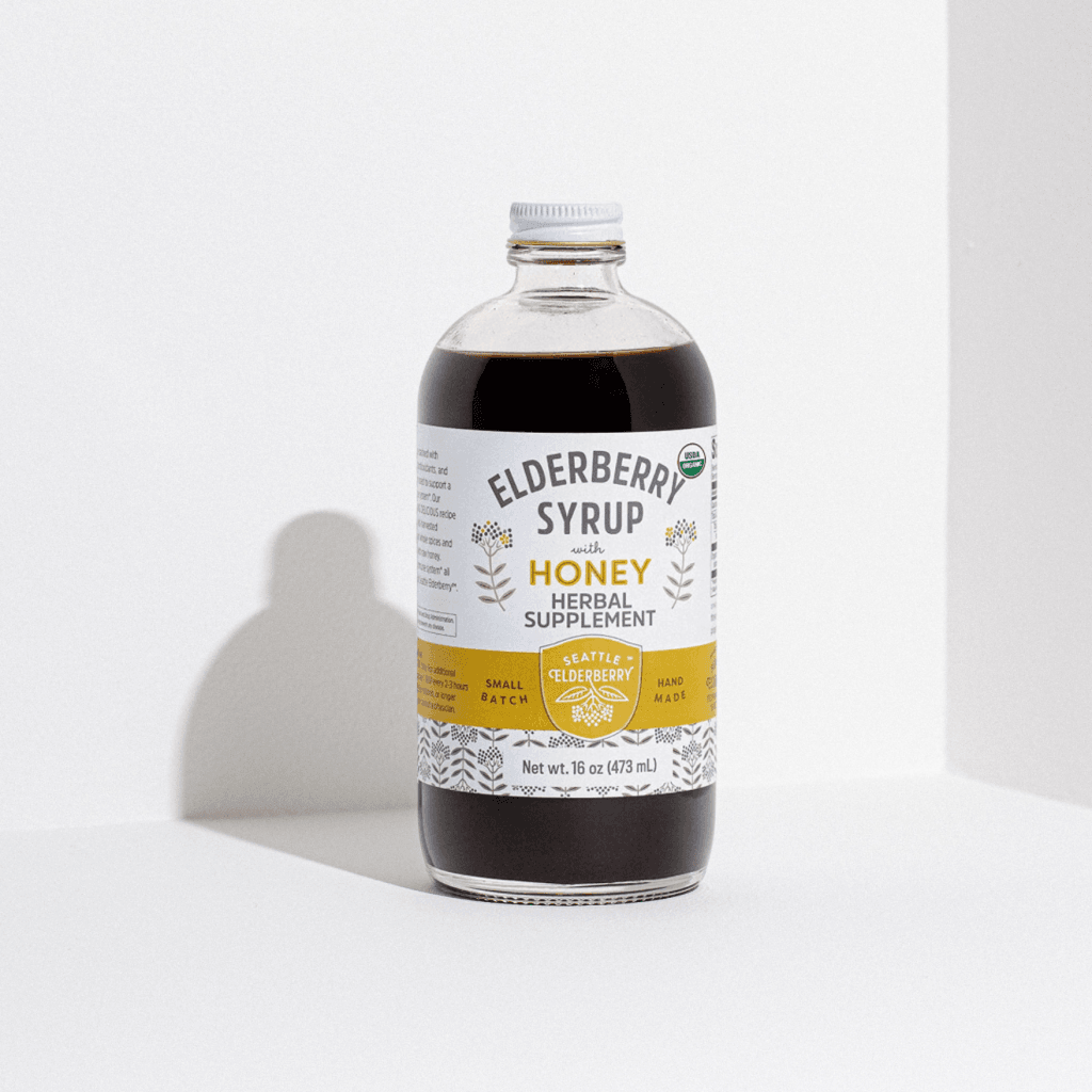 Organic Elderberry Syrup With Honey