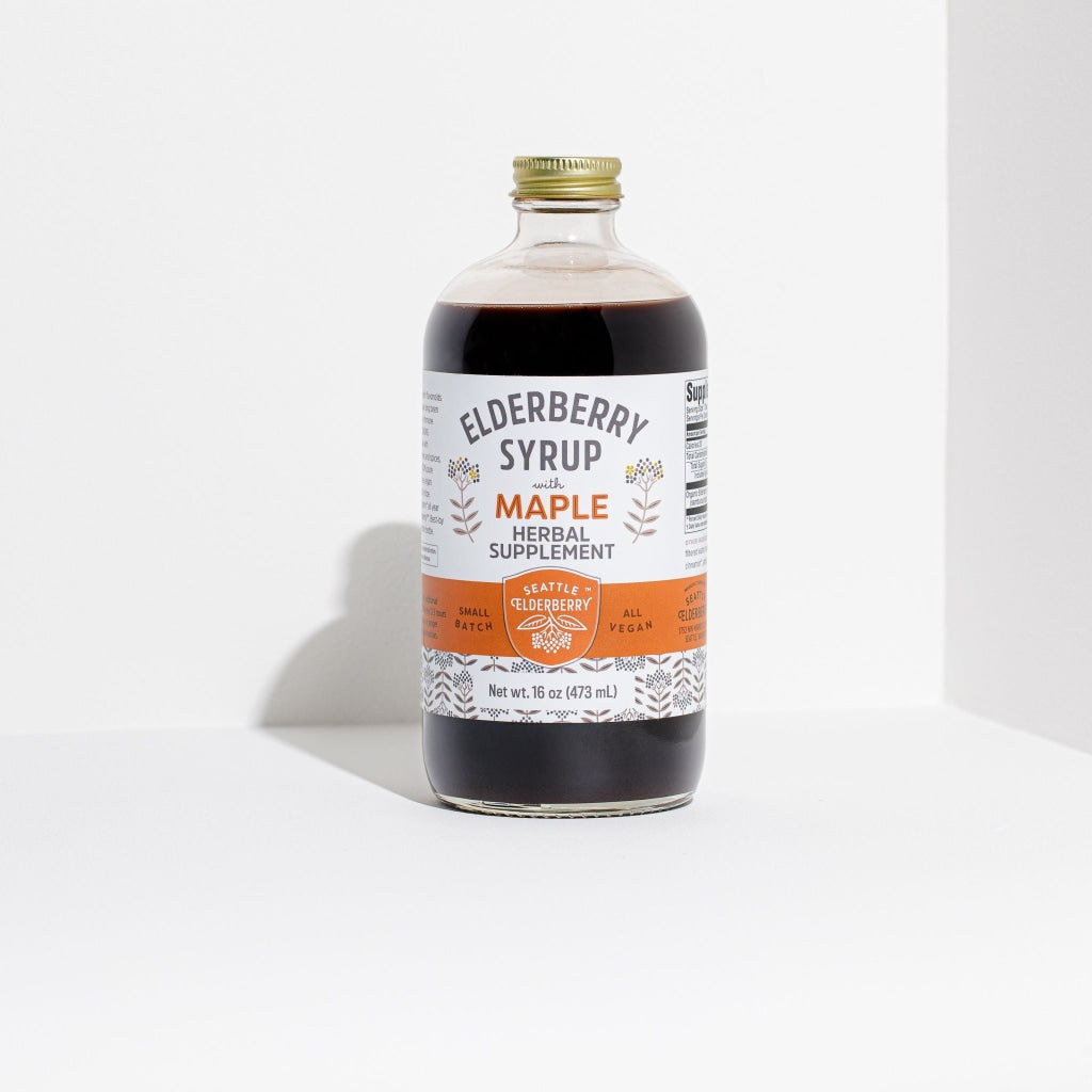 Whole Foods Maple 6 Pack - Seattle Elderberry, organic elderberry syrup